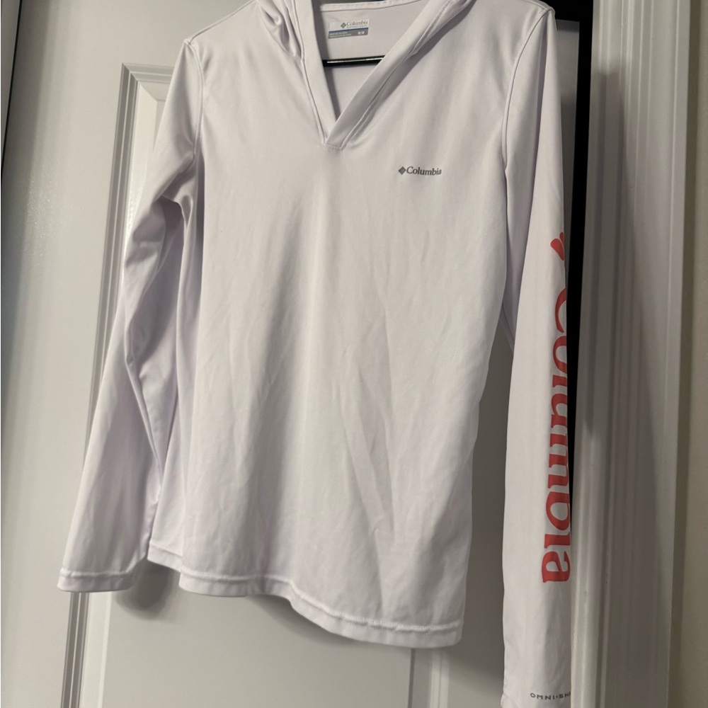 Women Columbia Omni shade long sleeve hooded sun shirt size medium
